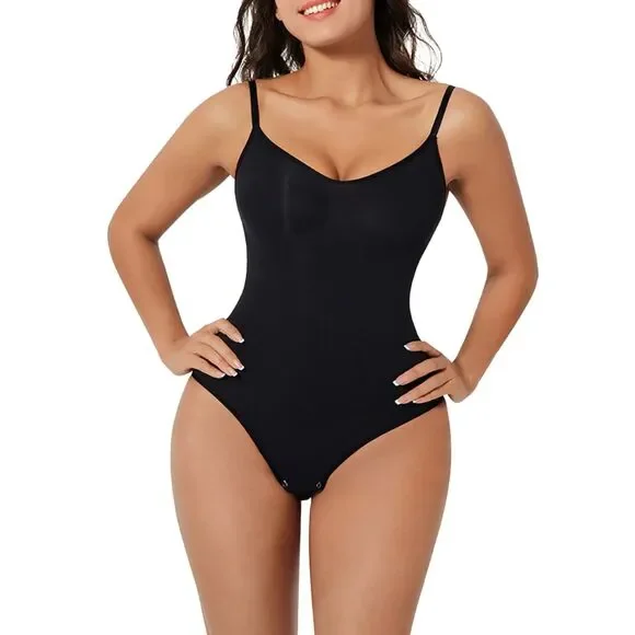 Hey Shape Snatched Shapewear Bodysuit NWT Black Size Medium Hourglass Trending - Picture 2 of 4